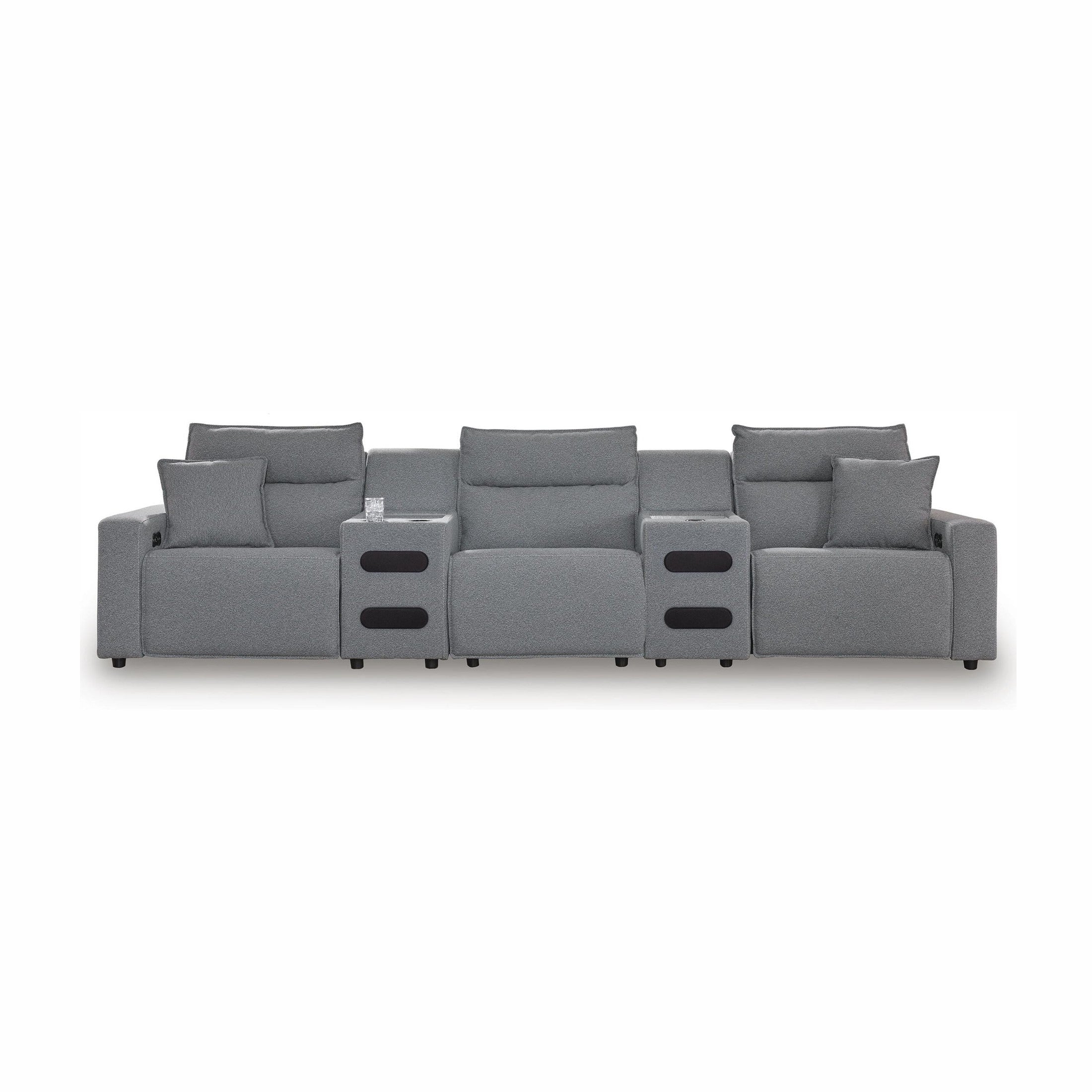 Modmax II - Reclining Sectional - Salt And Pepper