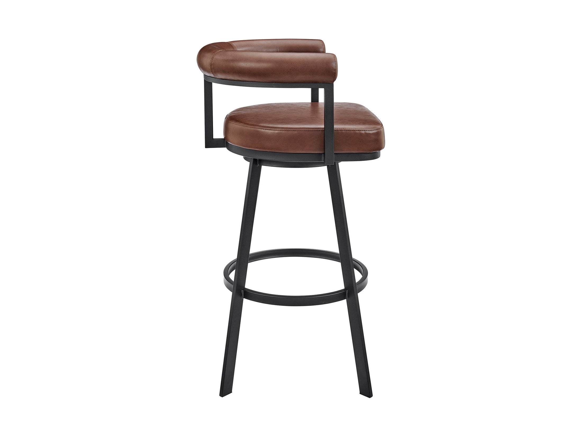 Nolagam - Swivel Bar Stool - Black Metal