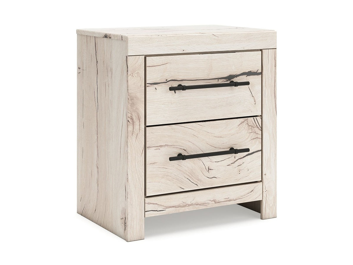 Lawroy - Two Drawer Night Stand - Light Natural