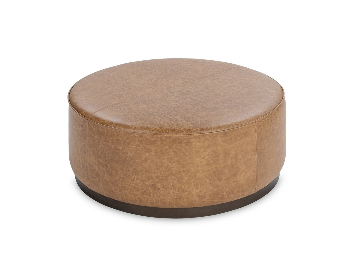 Clair - Leather Round Table