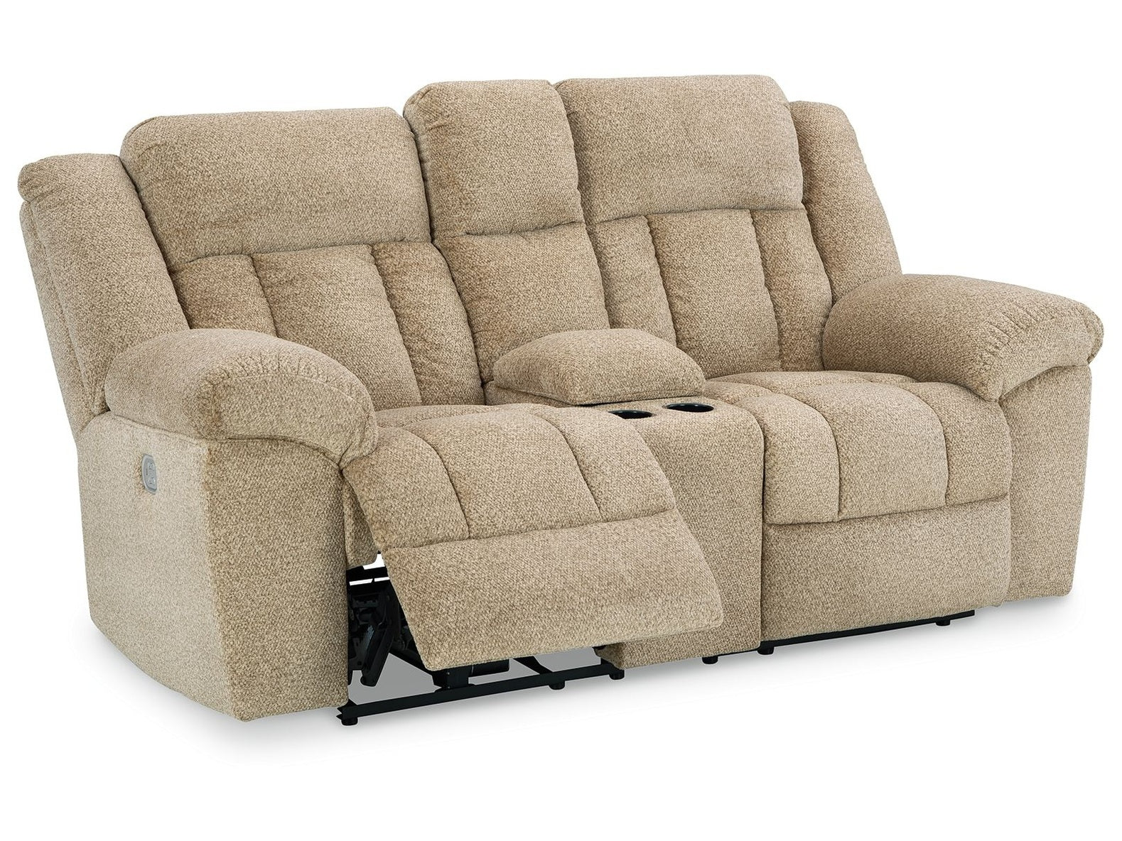 Tip-Off - Power Reclining Loveseat With Console / Adj Headrest