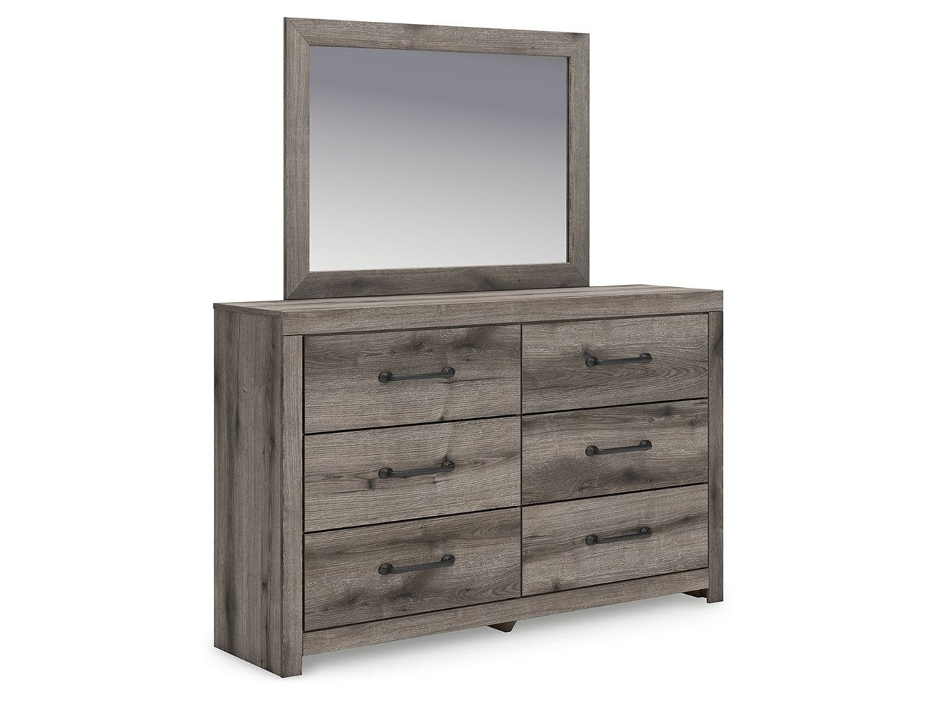 Urbanoore - Dresser And Mirror - Brown Gray