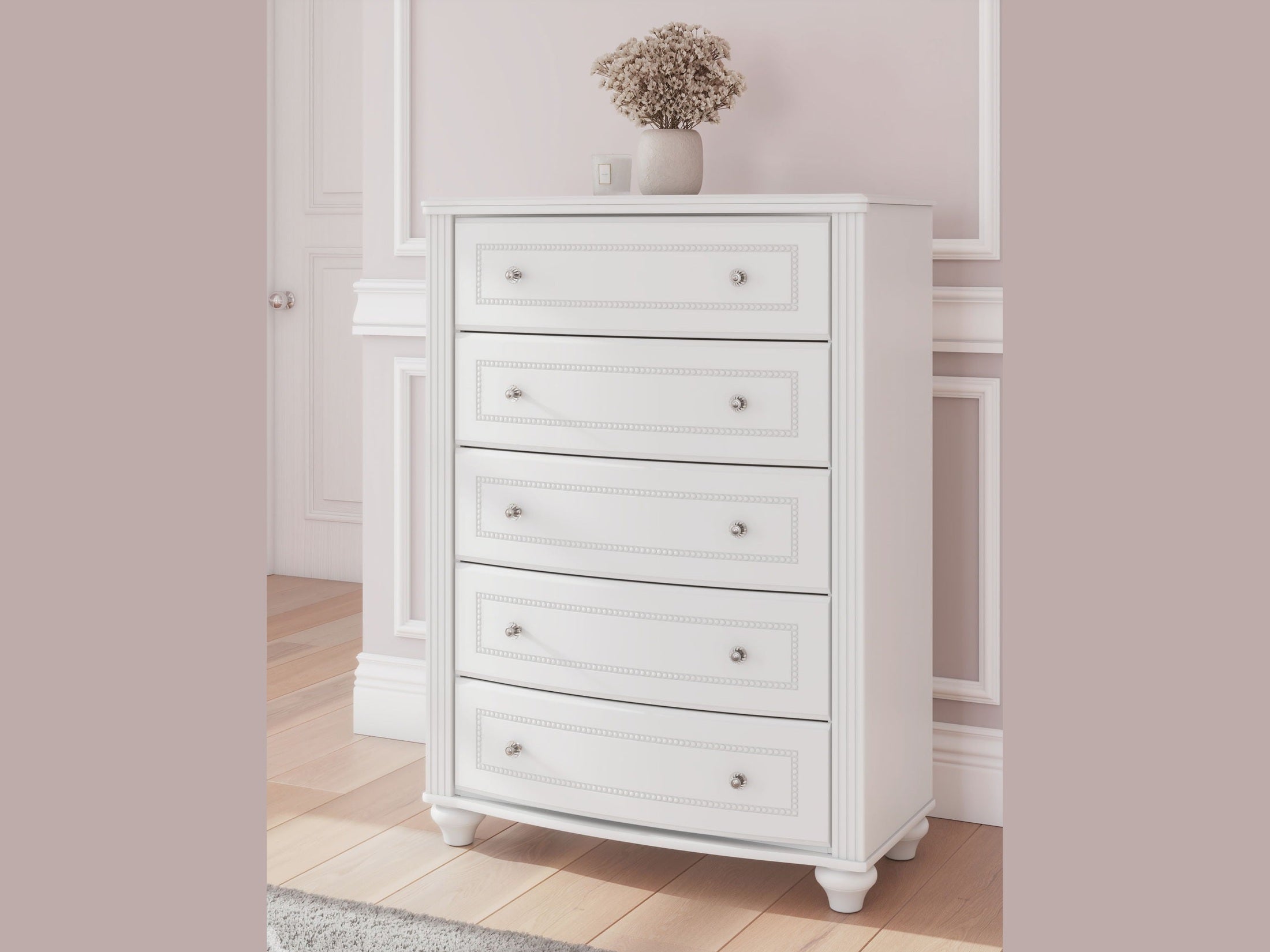 Maylilly - Five Drawer Chest - White