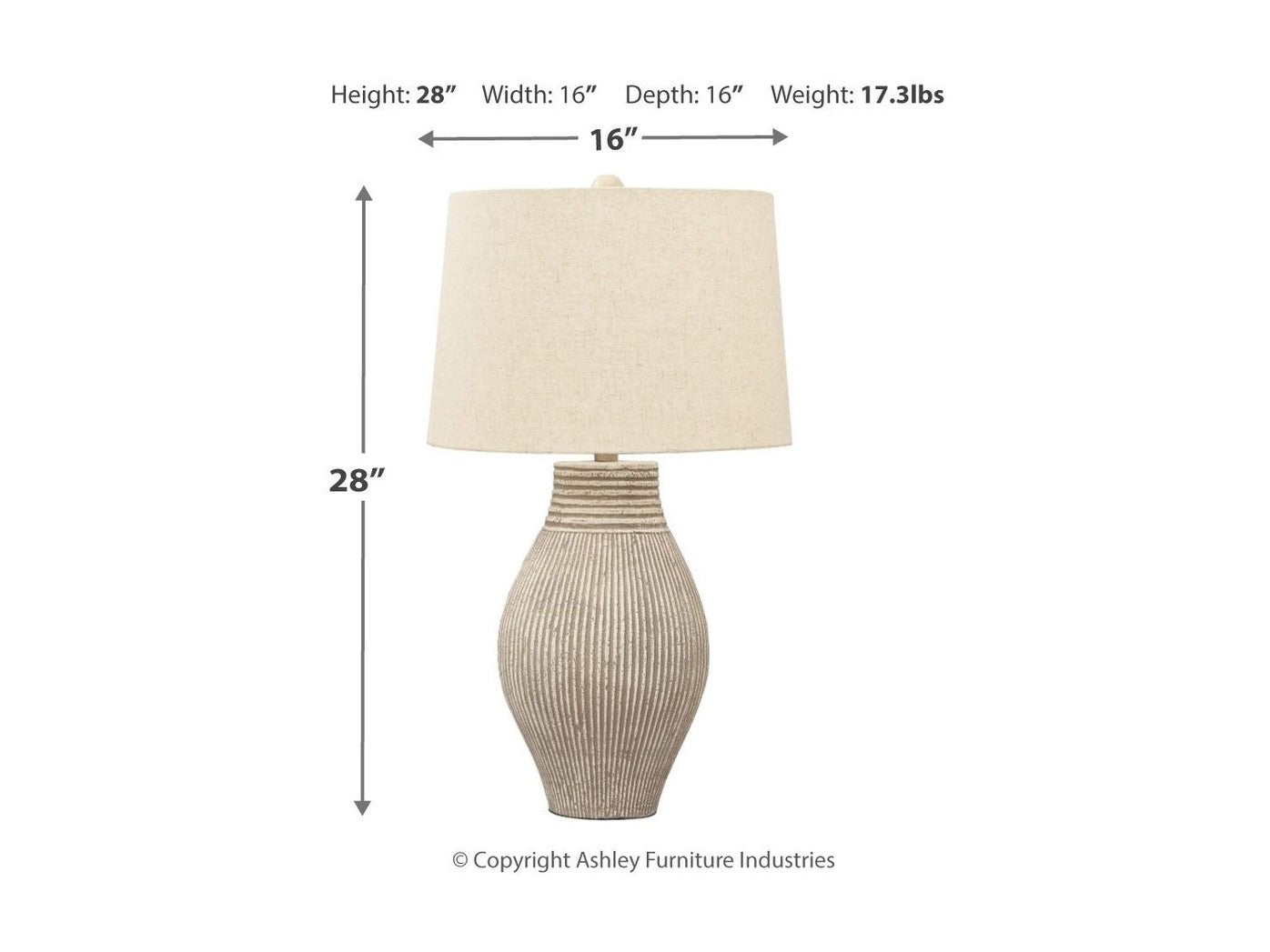 Layal - Paper Table Lamp  - Beige