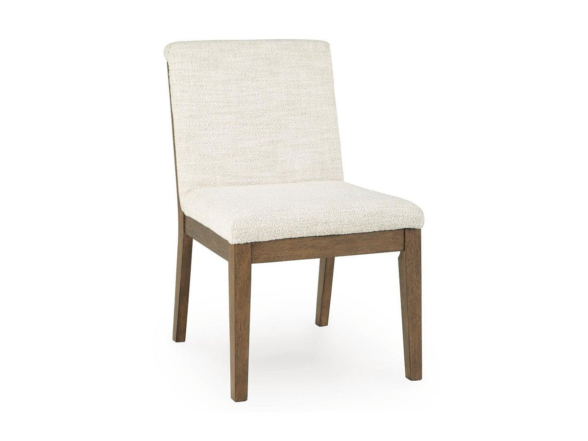Marxmore - Dining Upholstered Side Chair (Set of 2) - Beige / Brown