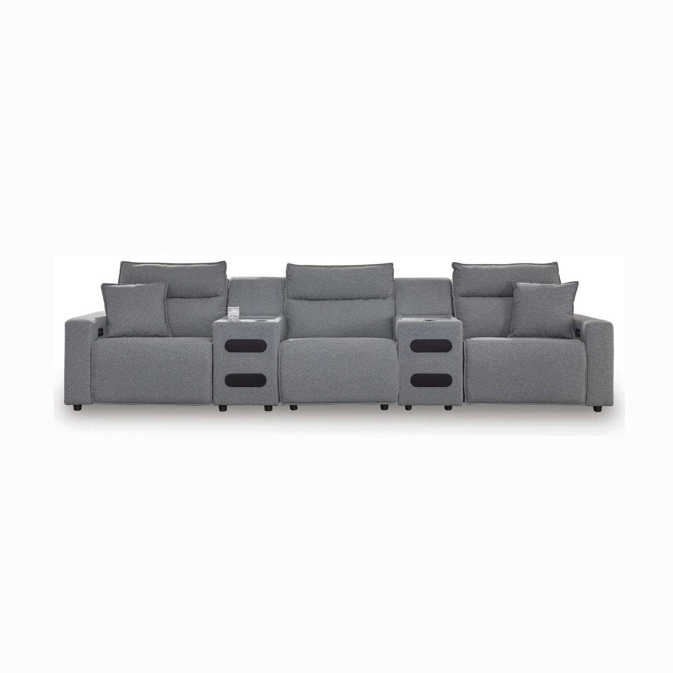 Modmax II - Reclining Sectional - Salt And Pepper