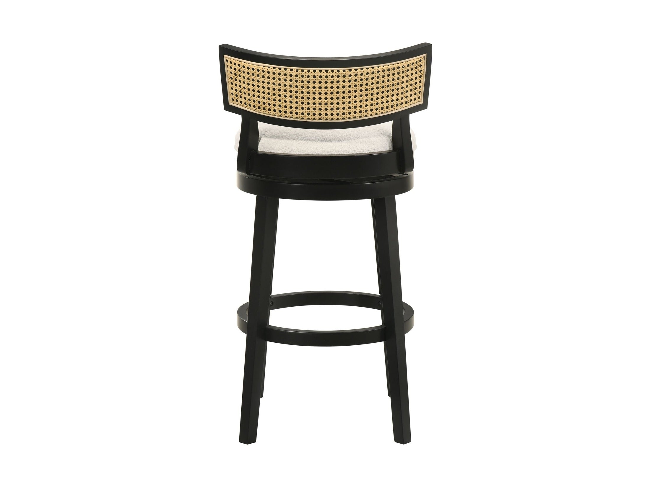 Noely - Modern Farmhouse Swivel Wood Bar Height Kitchen Bar Stool
