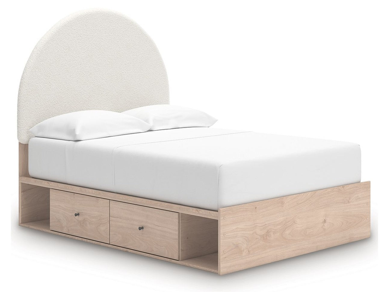 Shapella - Upholstered Panel Storage Bed