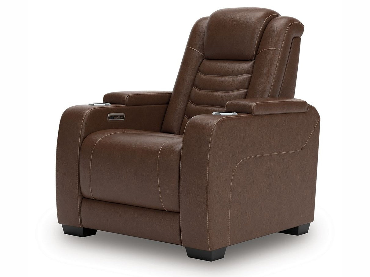 High Impact - Power Recliner / Adj Headrest - Tobacco