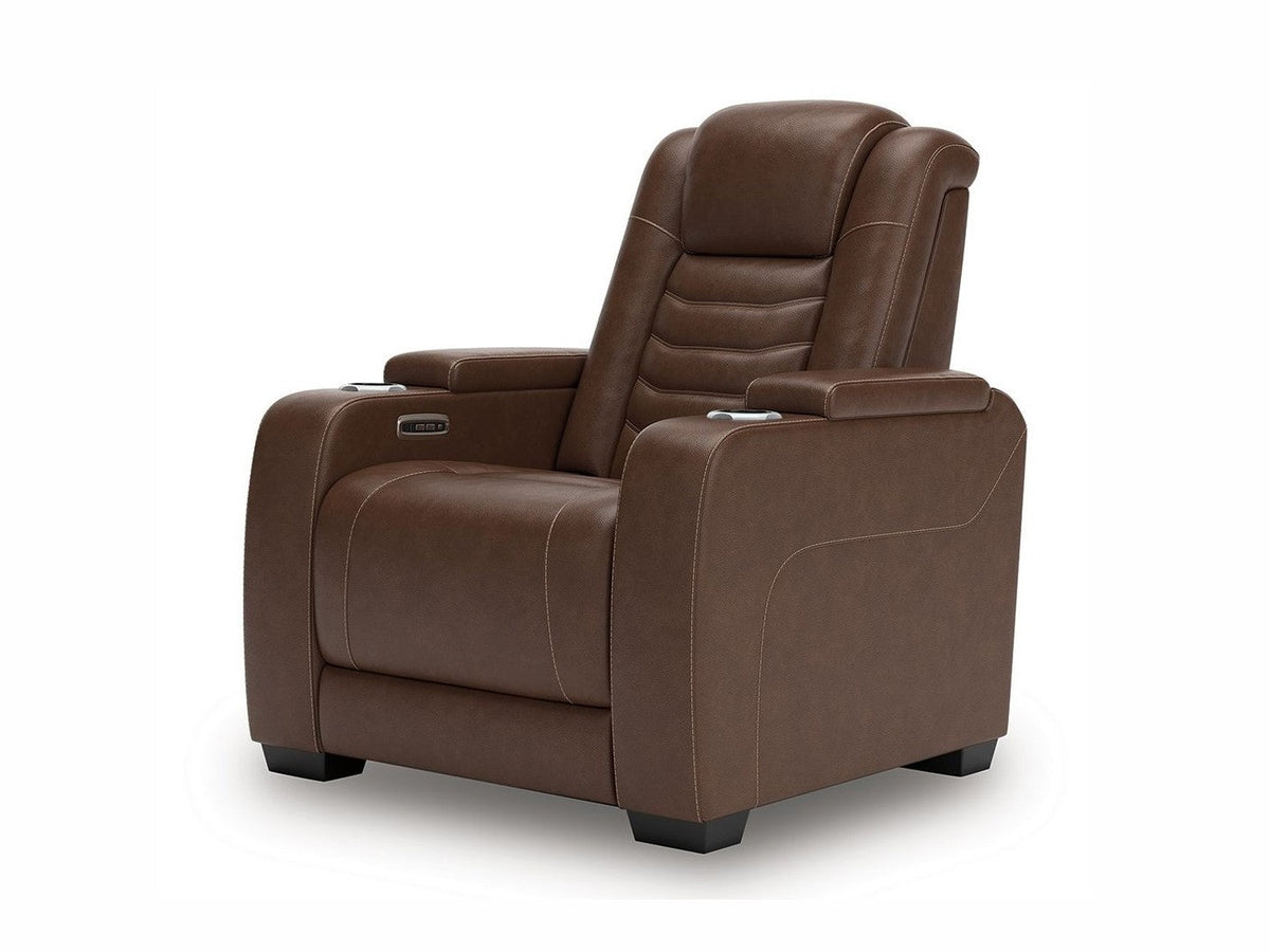 High Impact - Power Recliner / Adj Headrest - Tobacco