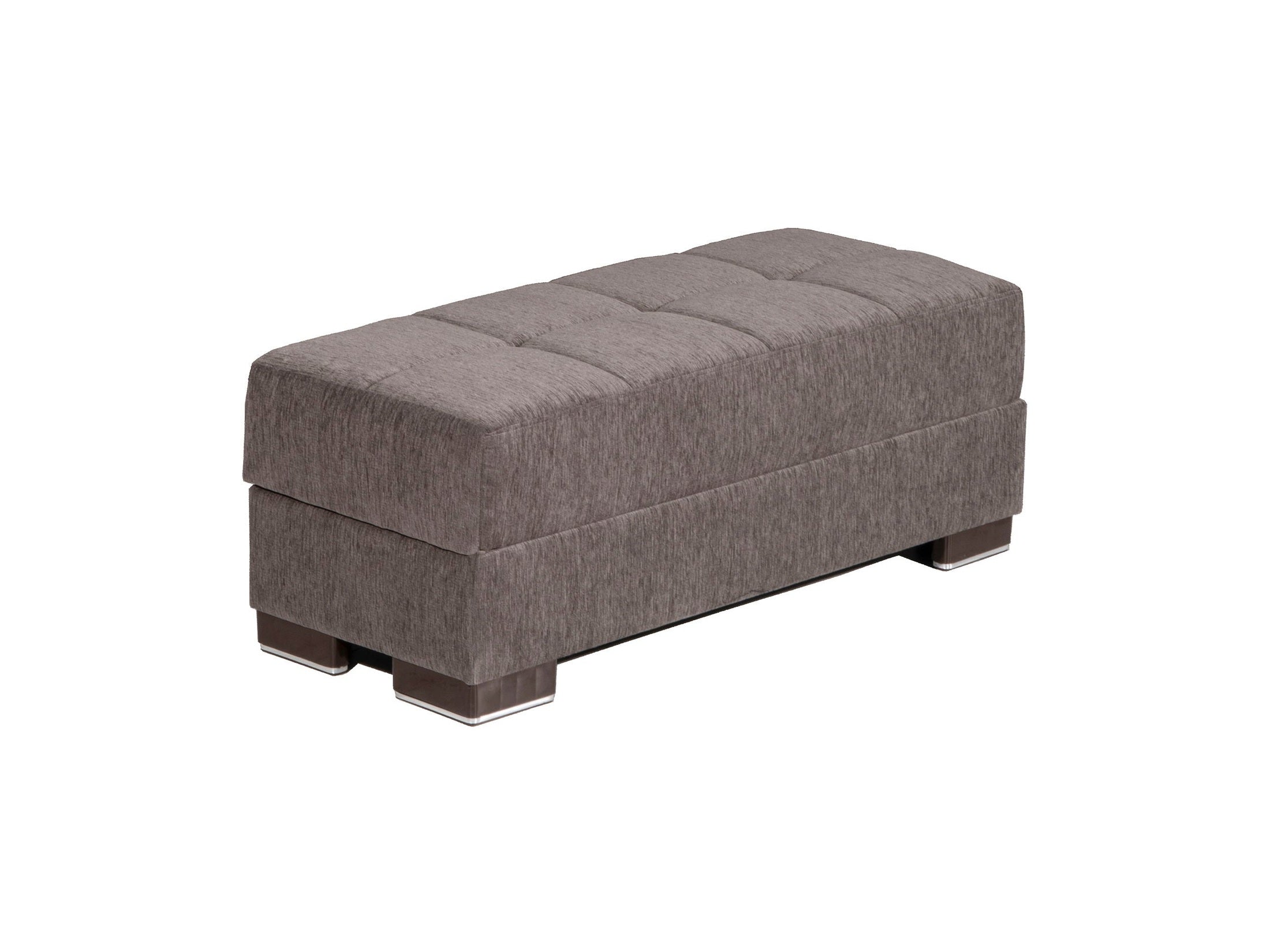 Ottomanson Armada - Upholstered Ottoman With Storage - Chenille