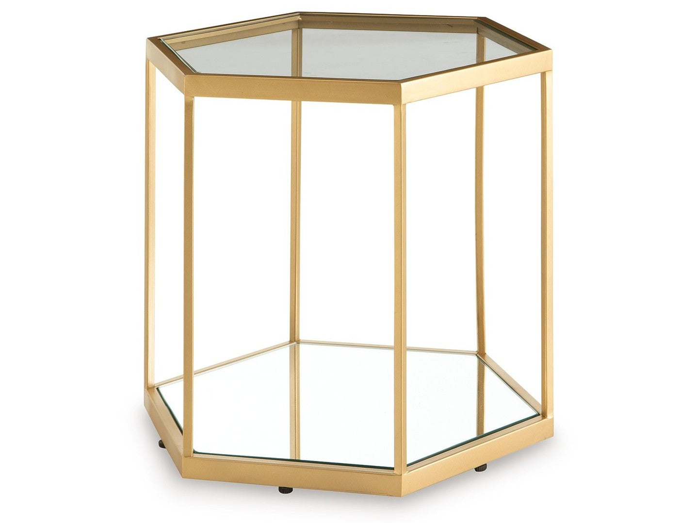 Veerwick - Accent Cocktail Table - Gold Finish