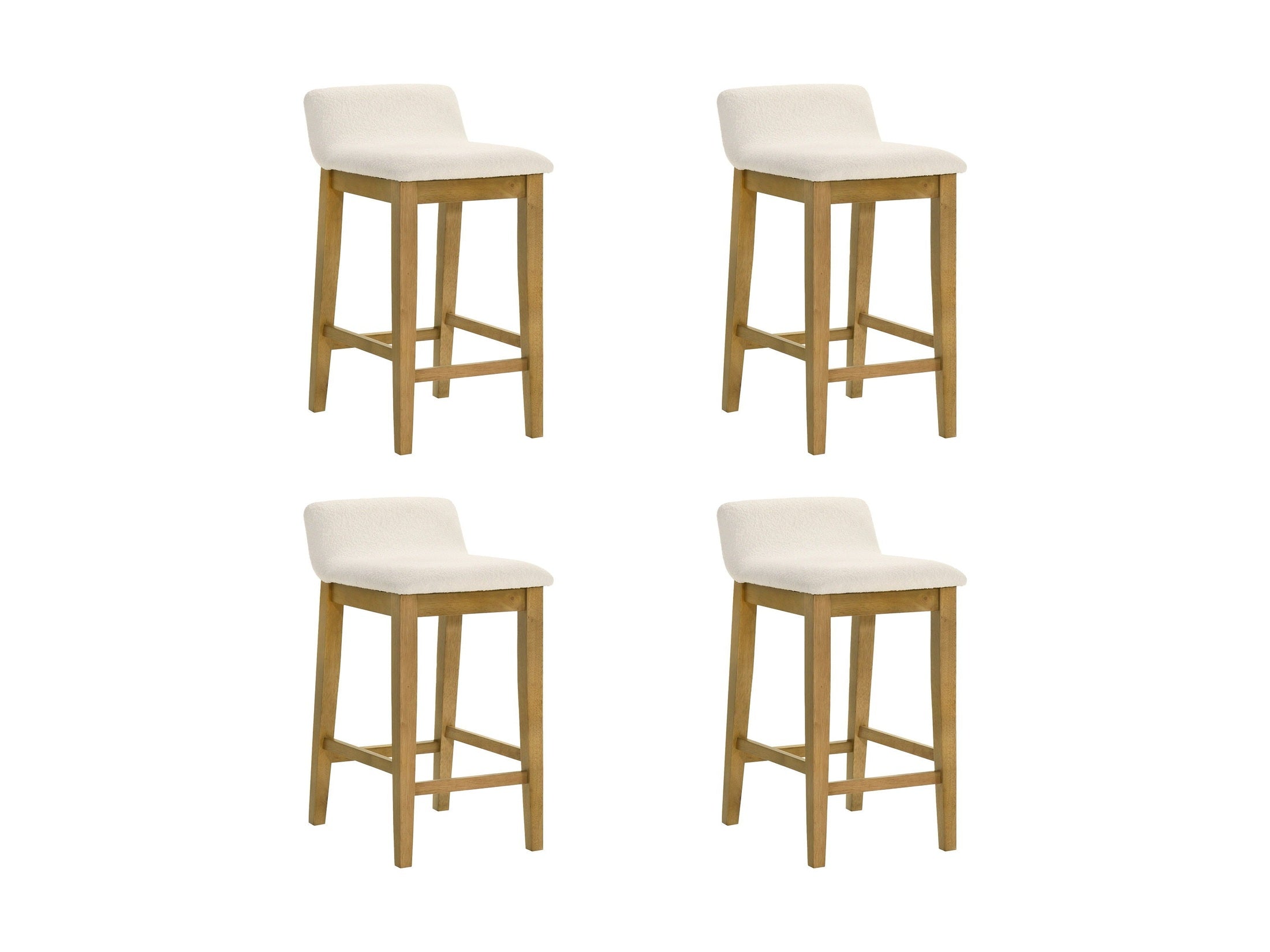 Annikah - Modern Transitional Wood Counter Height Kitchen Bar Stool