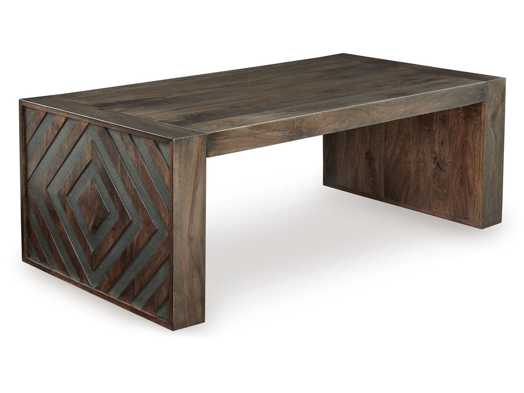 Dreggan - Rectangular Cocktail Table - Brown