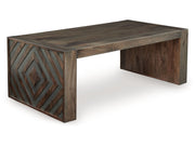 Dreggan - Rectangular Cocktail Table - Brown