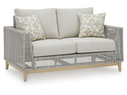 Seton Creek - Loveseat With Cushion - Gray