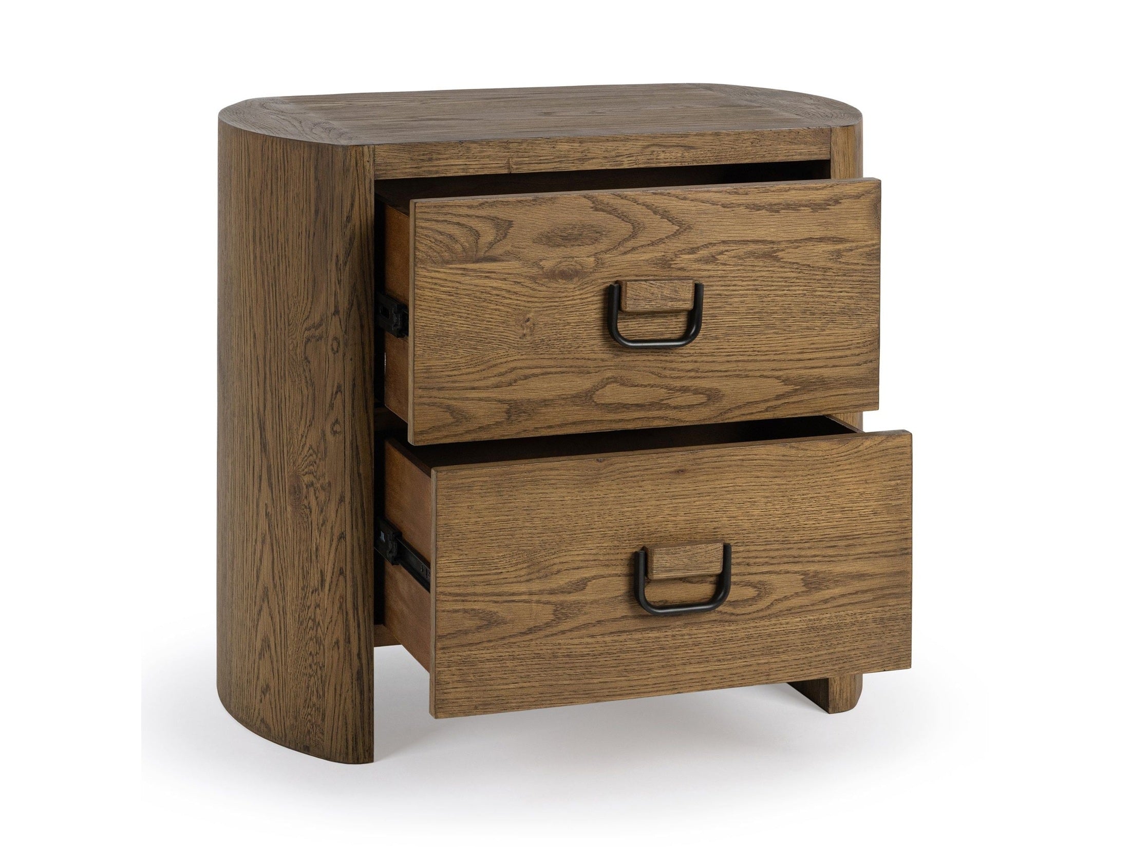 Kyrie - 2 Drawer Nightstand - Tawny Brown