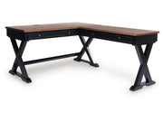 Wildenauer - Home Office Desk And Return - Brown / Black