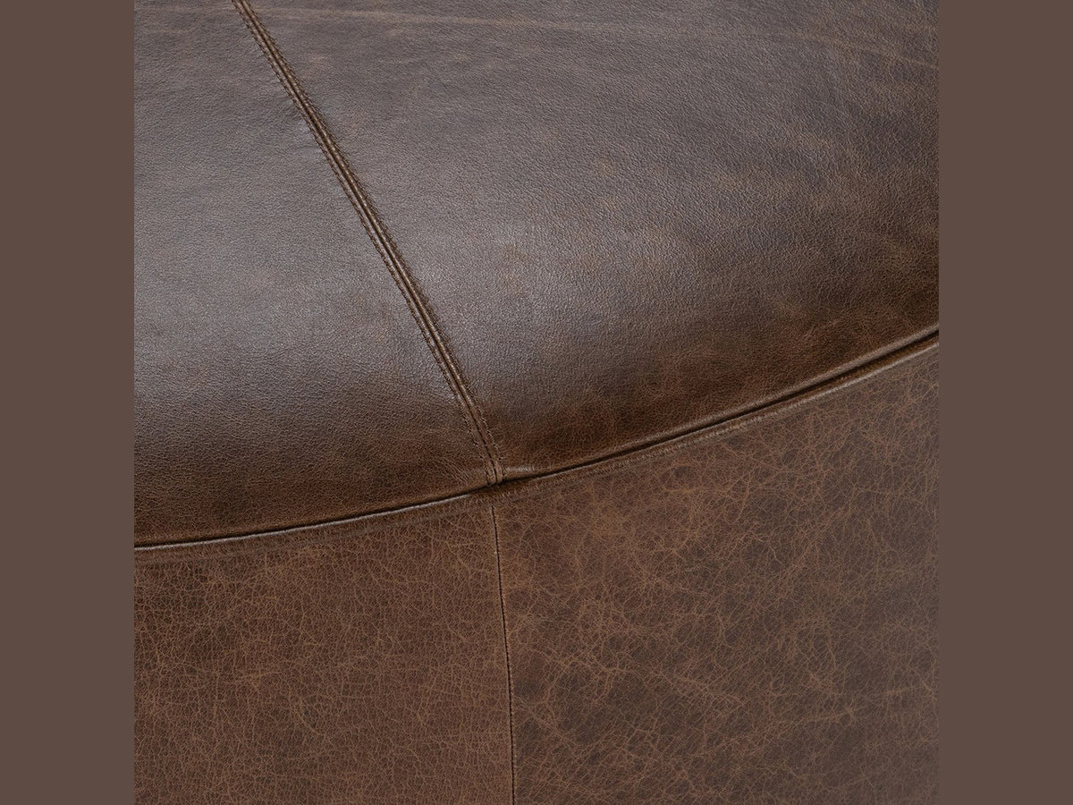 Clair - Leather Round Table