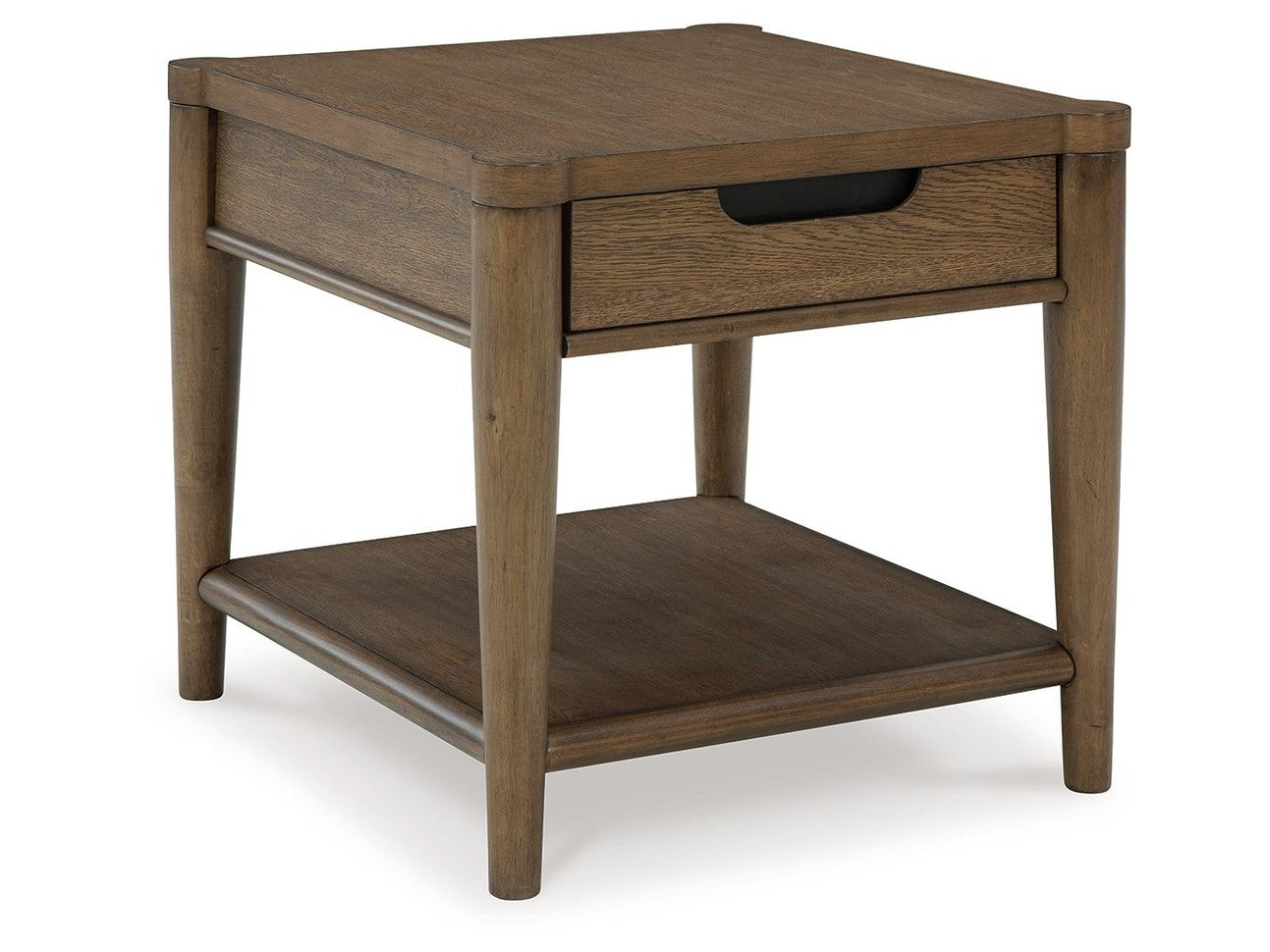 Roanhowe - Rectangular End Table - Brown