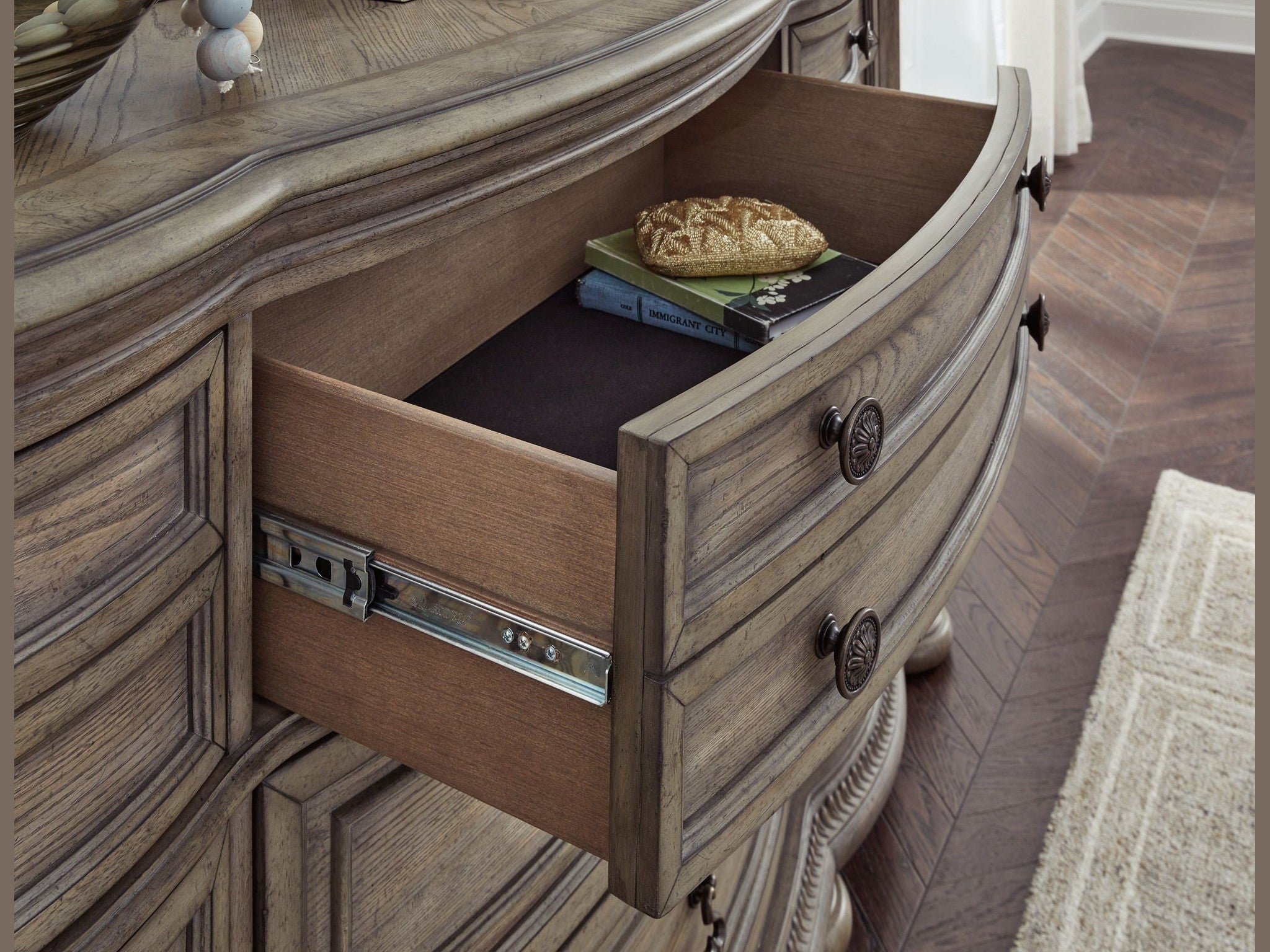 Ardenfield - Dresser And Mirror - Light Brown