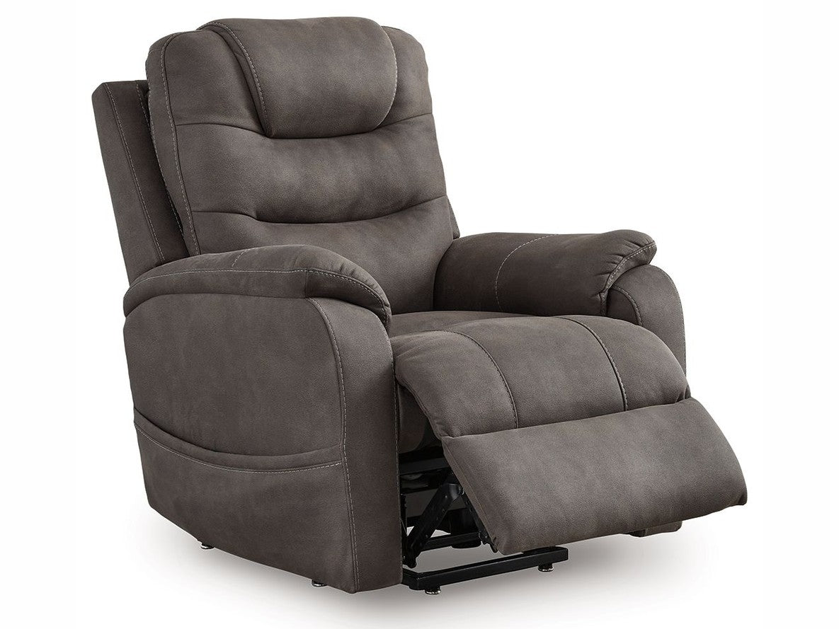 Snowfield - Power Lift Recliner - Gunmetal