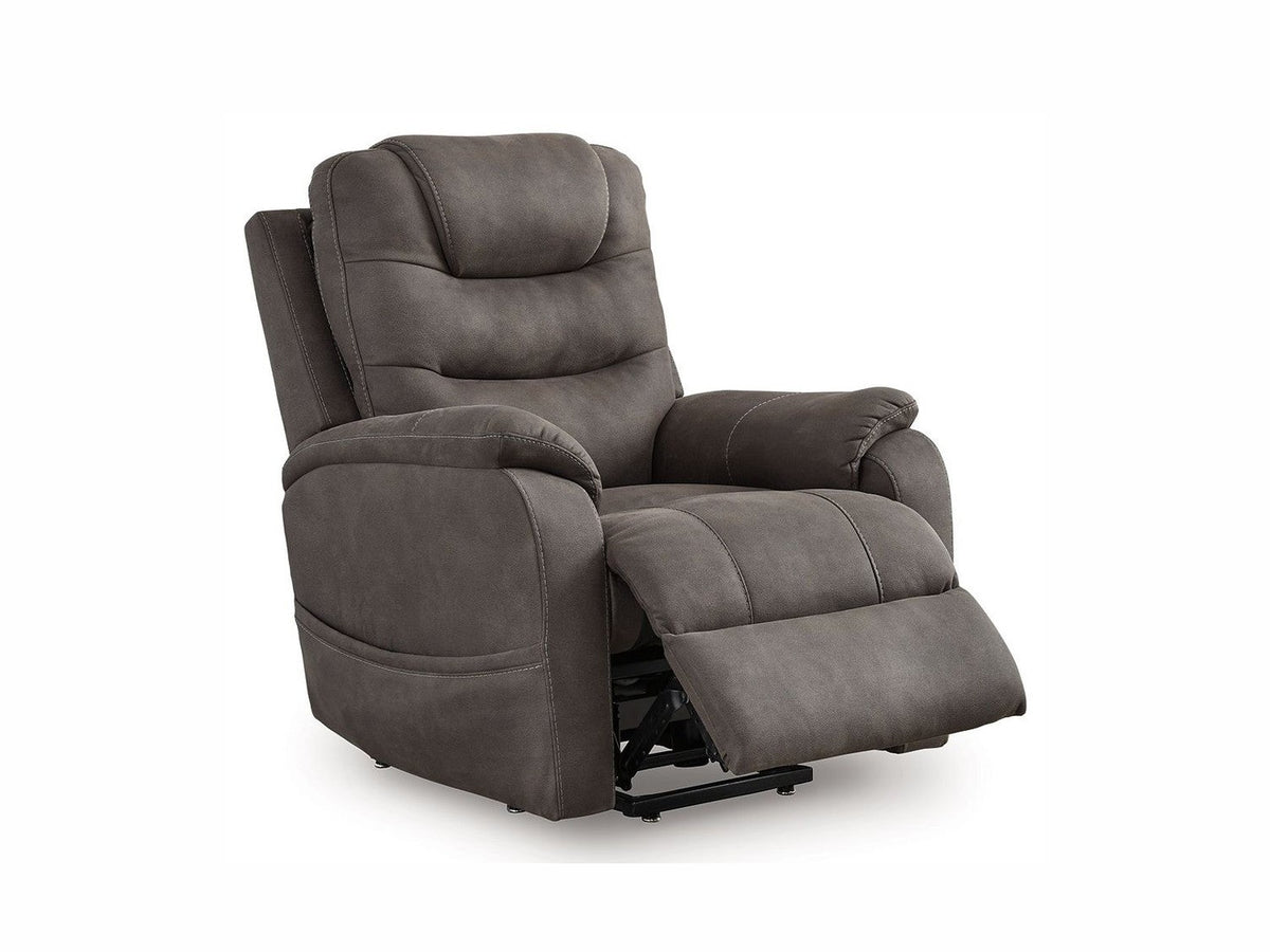 Snowfield - Power Lift Recliner - Gunmetal