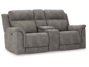 Next-Gen Durapella - Reclining Power Loveseat With Console