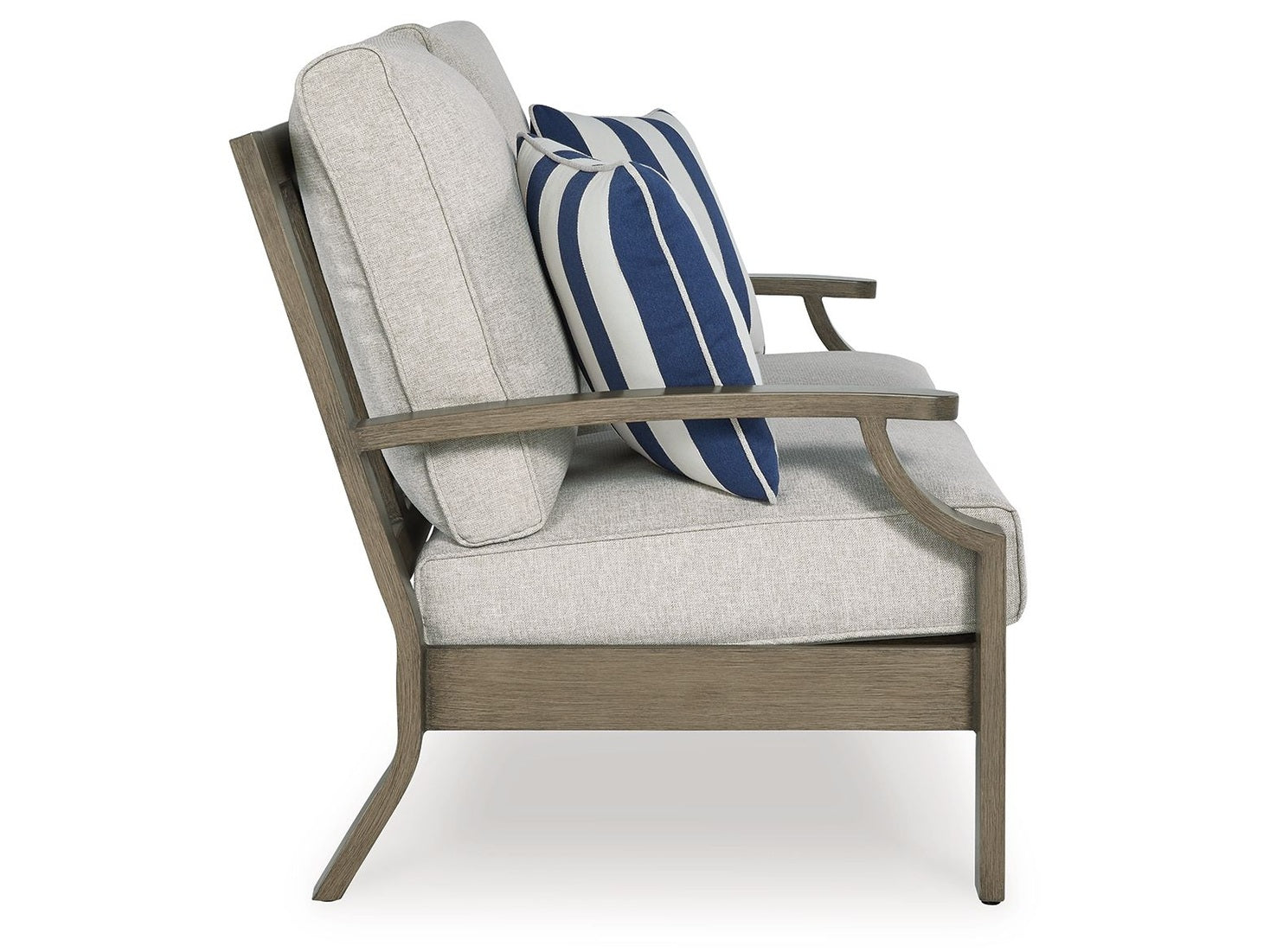 Rainier Ranch - Loveseat With Cushion - Brown / Beige