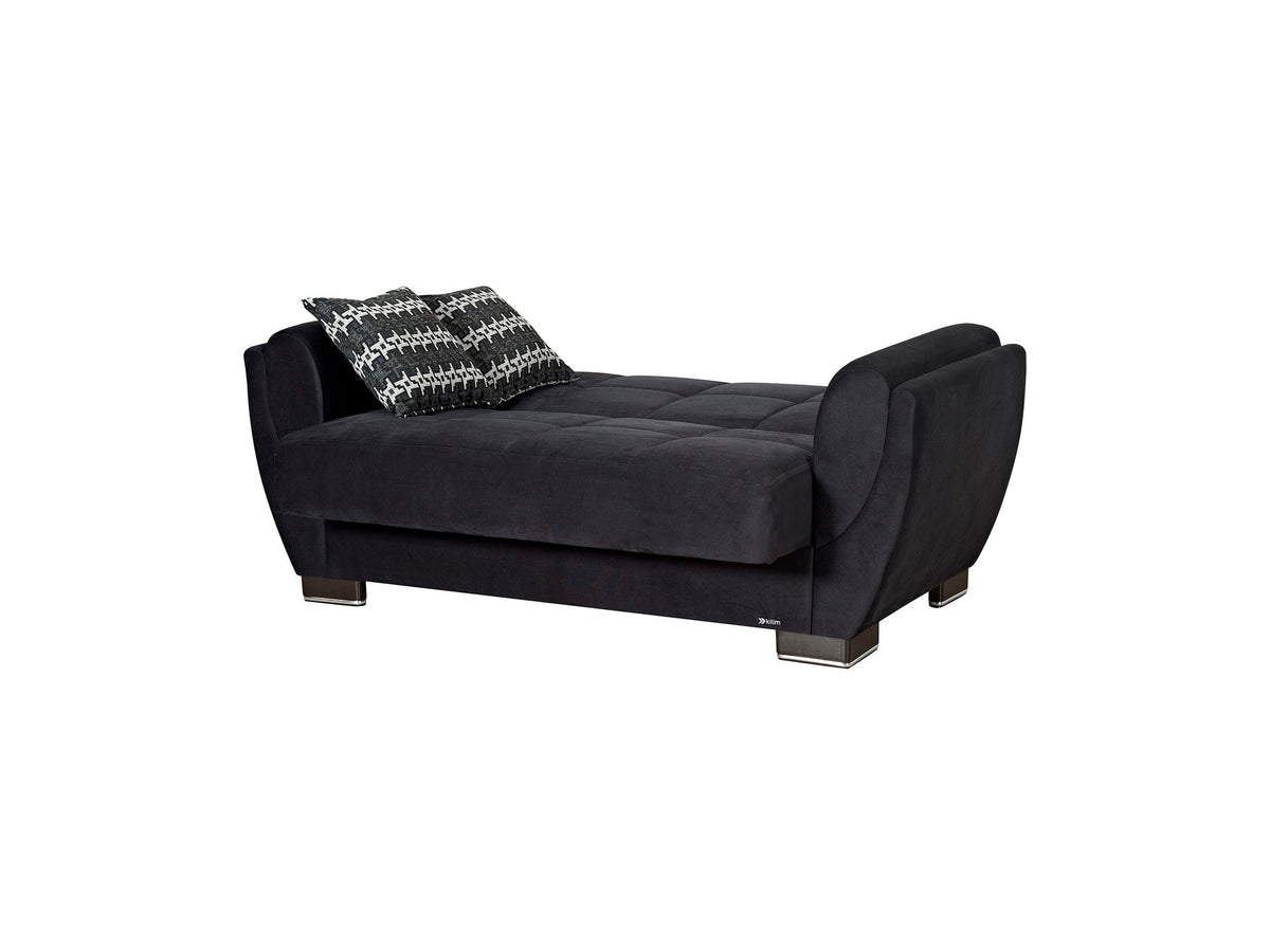 Ottomanson Armada Air - Upholstered Convertible Loveseat With Storage - Microfiber