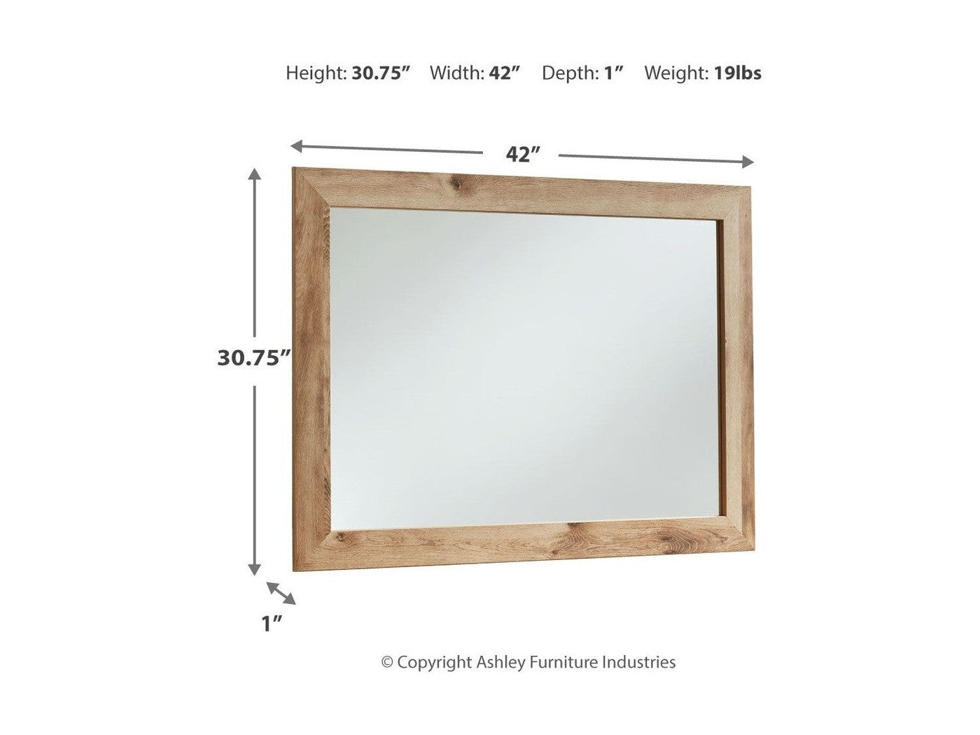 Hyanna - Bedroom Mirror - Tan Brown