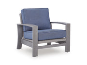 Half Moon Beach - Spring Lounge Chair - Blue / Gray