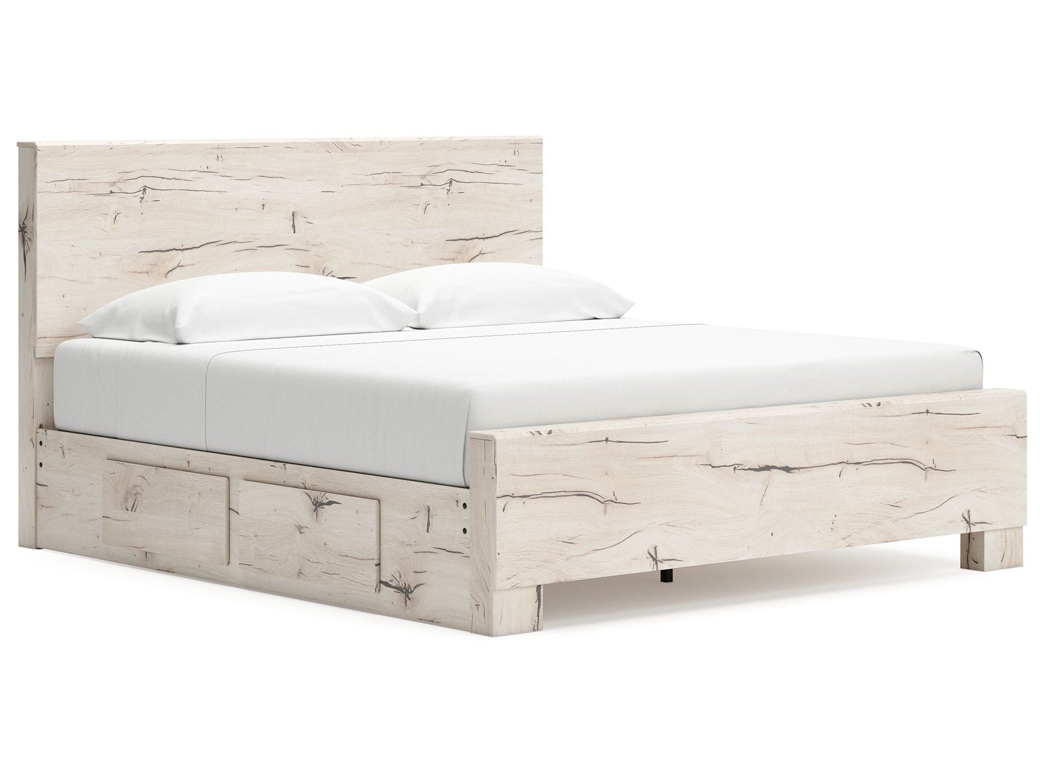 Lawroy - Panel Bed With Storage