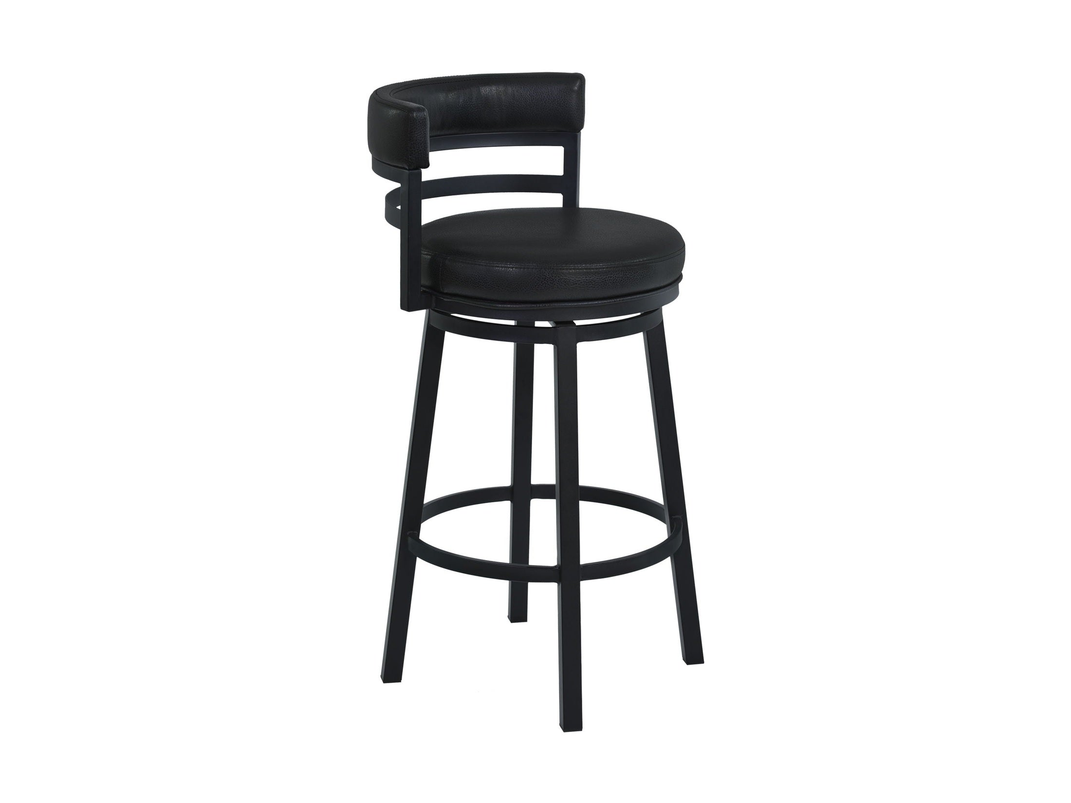 Titana - Swivel Barstool - Black Finish