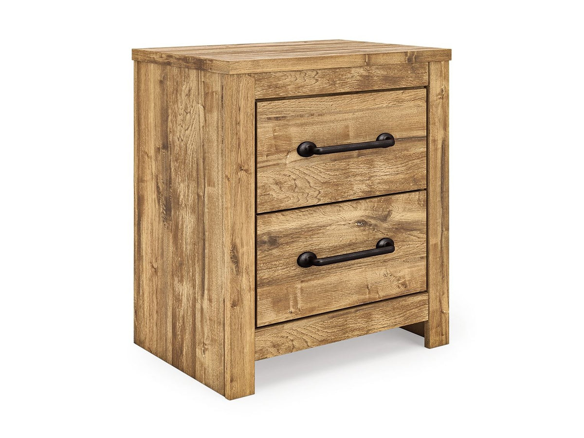 Maystonna - Two Drawer Night Stand - Brown
