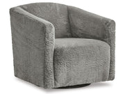 Bramner - Swivel Accent Chair - Charcoal
