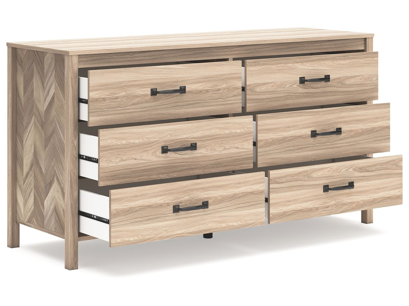 Battelle - Six Drawer Dresser - Tan