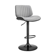 Brock - Adjustable Bar Stool With Black Base