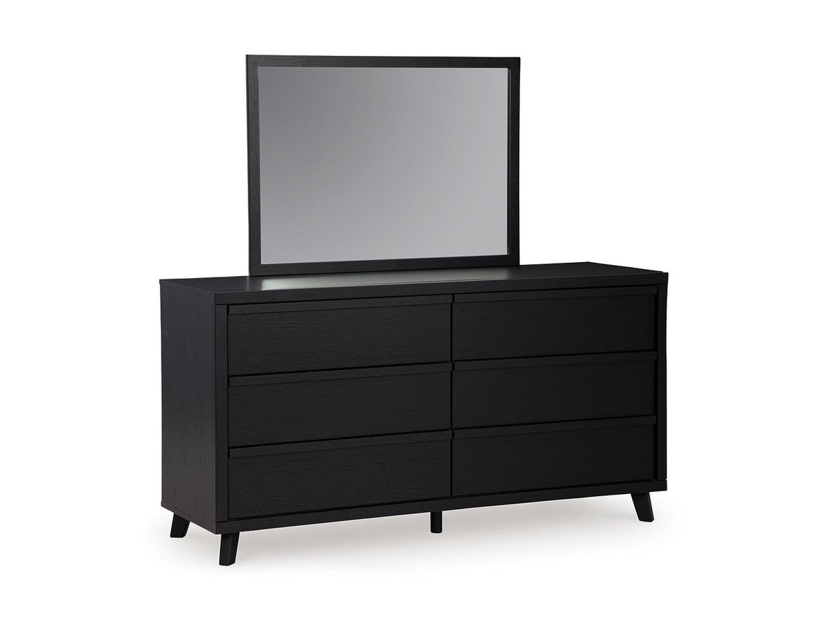 Danziar - Dresser And Mirror - Black
