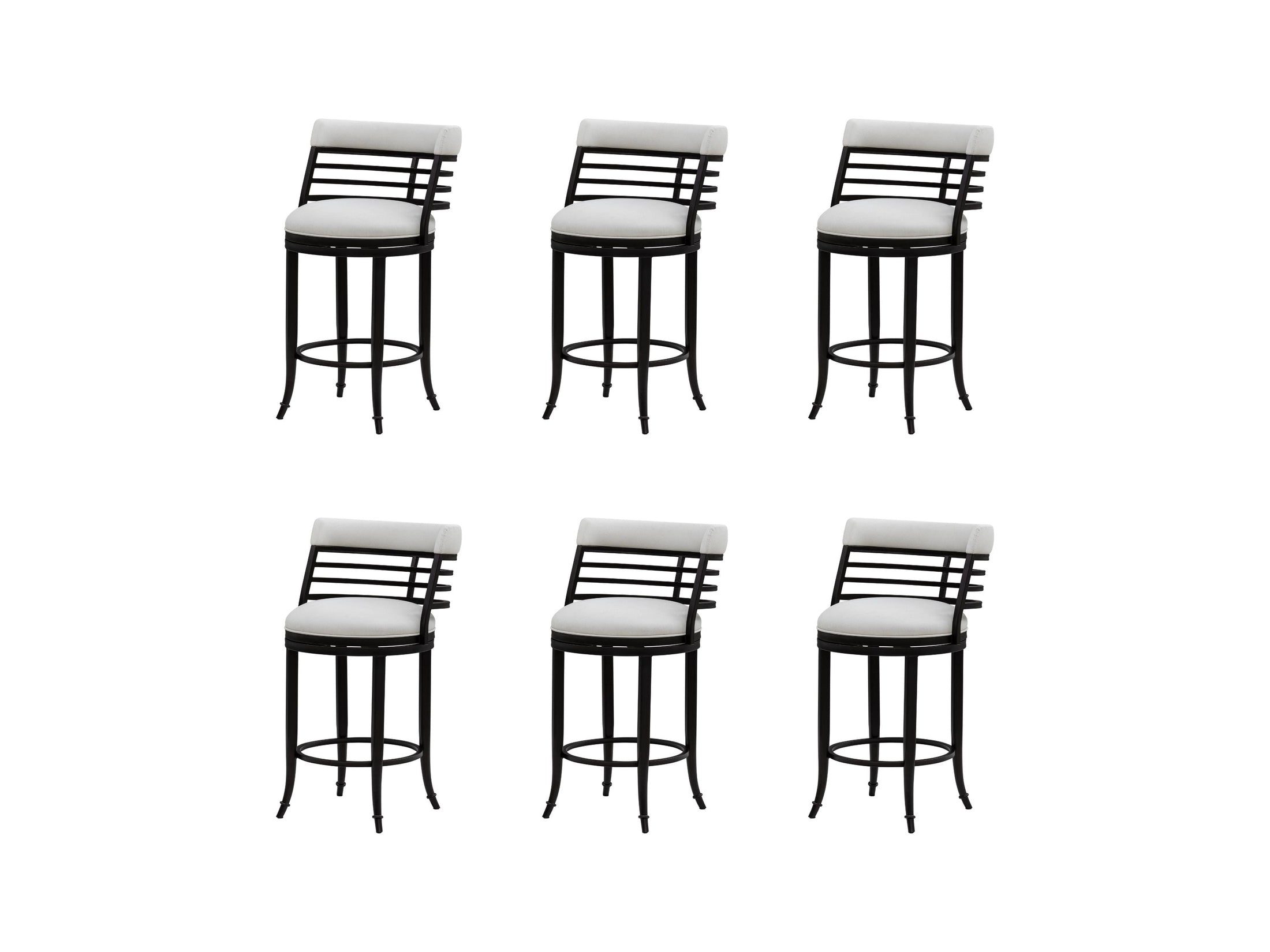 Telia - Upholstered Swivel Counter Height Barstool
