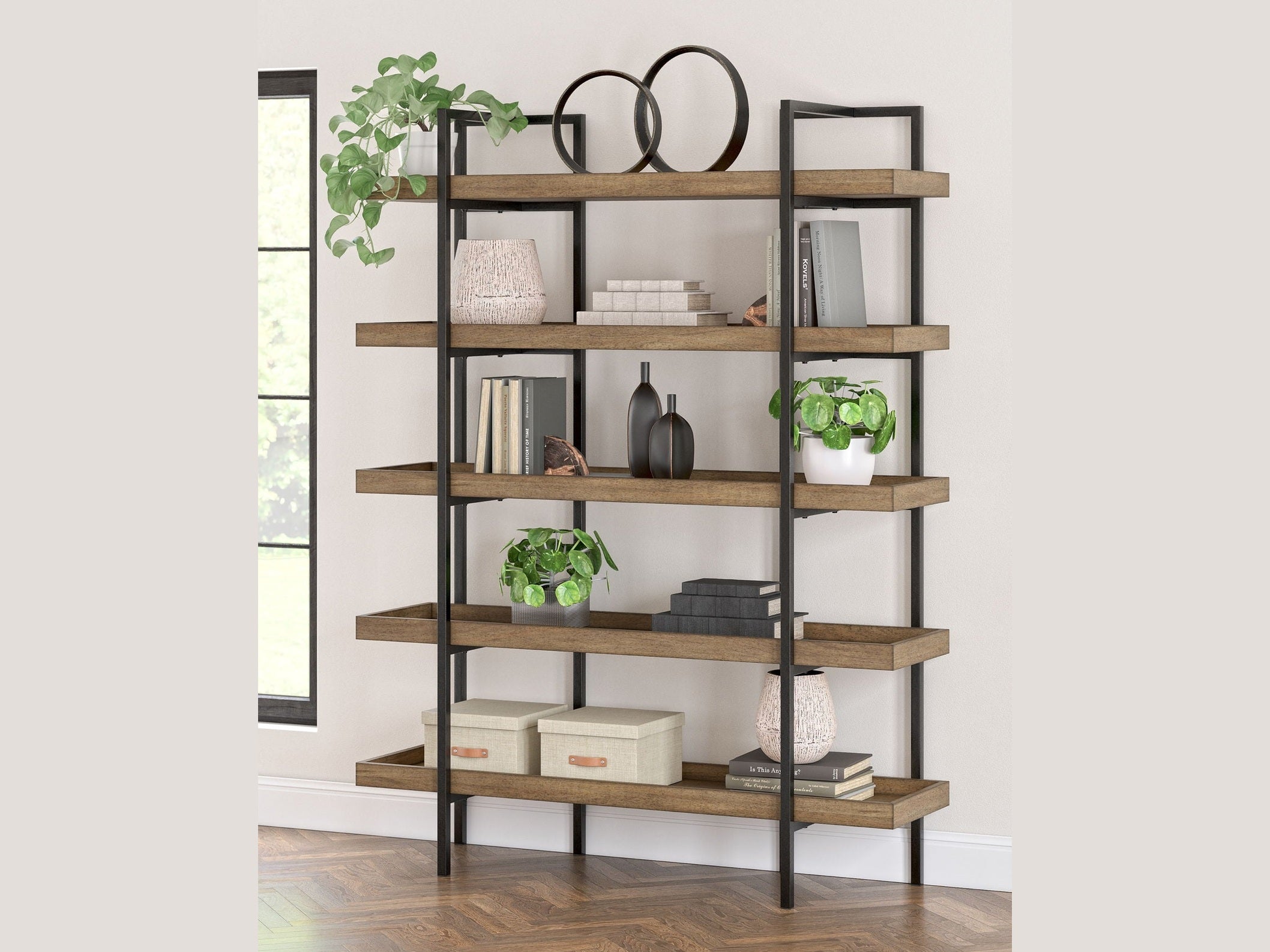 Montia - Bookcase - Light Brown