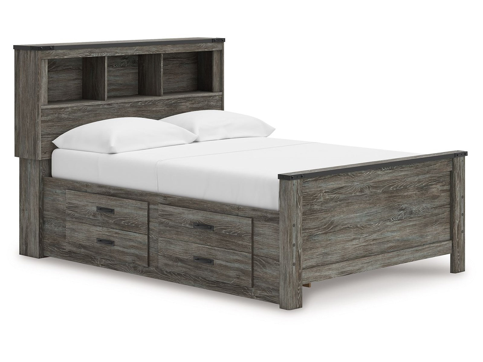 Frandern - Bookcase Panel Bed