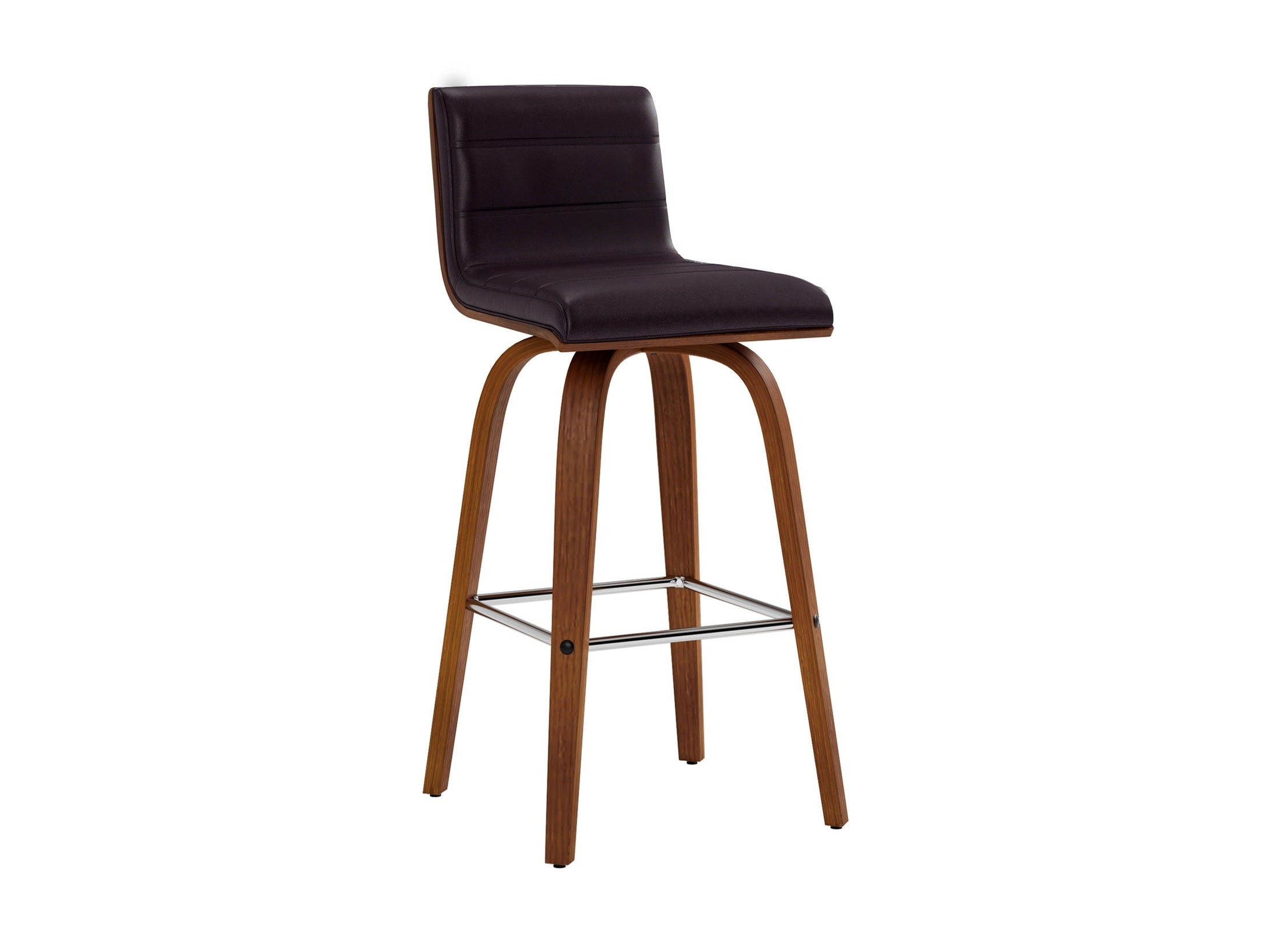 Vienna - 26" Swivel Counter Stool - Walnut Wood