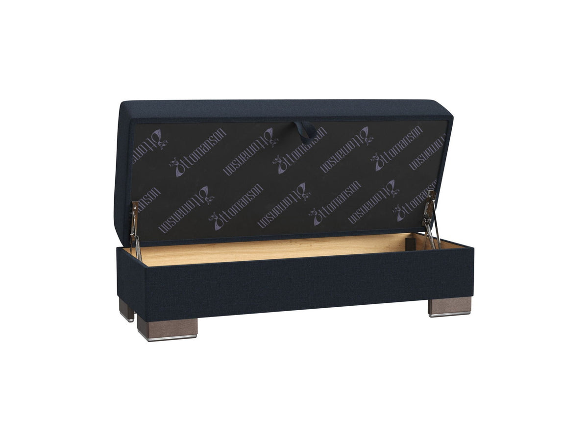Ottomanson Armada - Upholstered Ottoman With Storage - Polyester