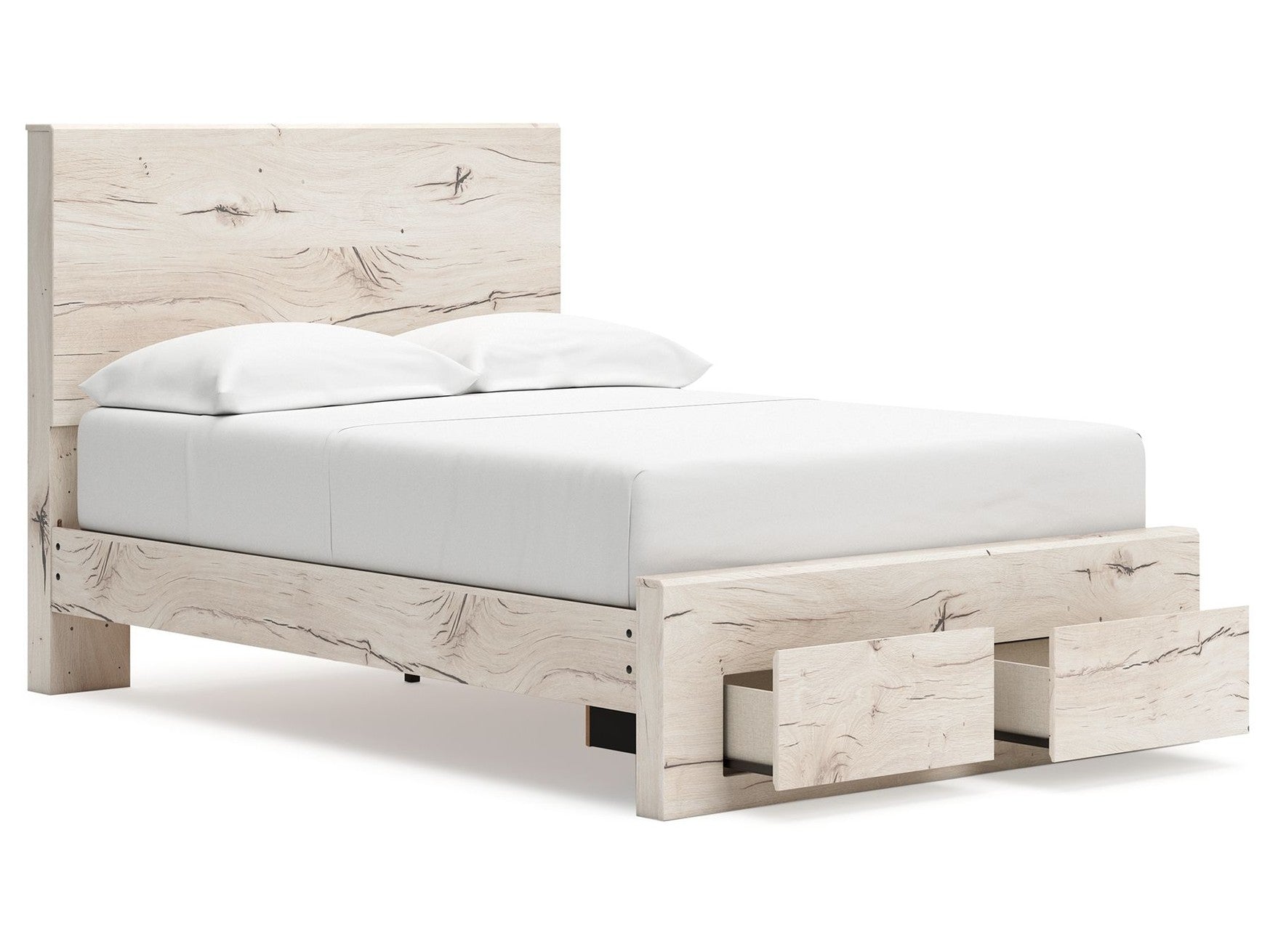 Lawroy - Panel Bed With Storage