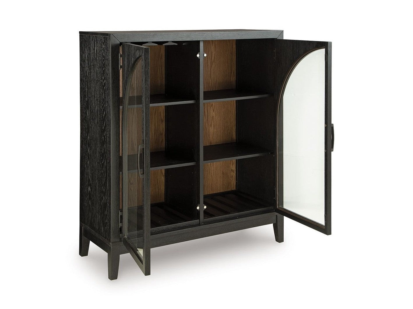 Armenleigh - Bar Cabinet - Black / Brown