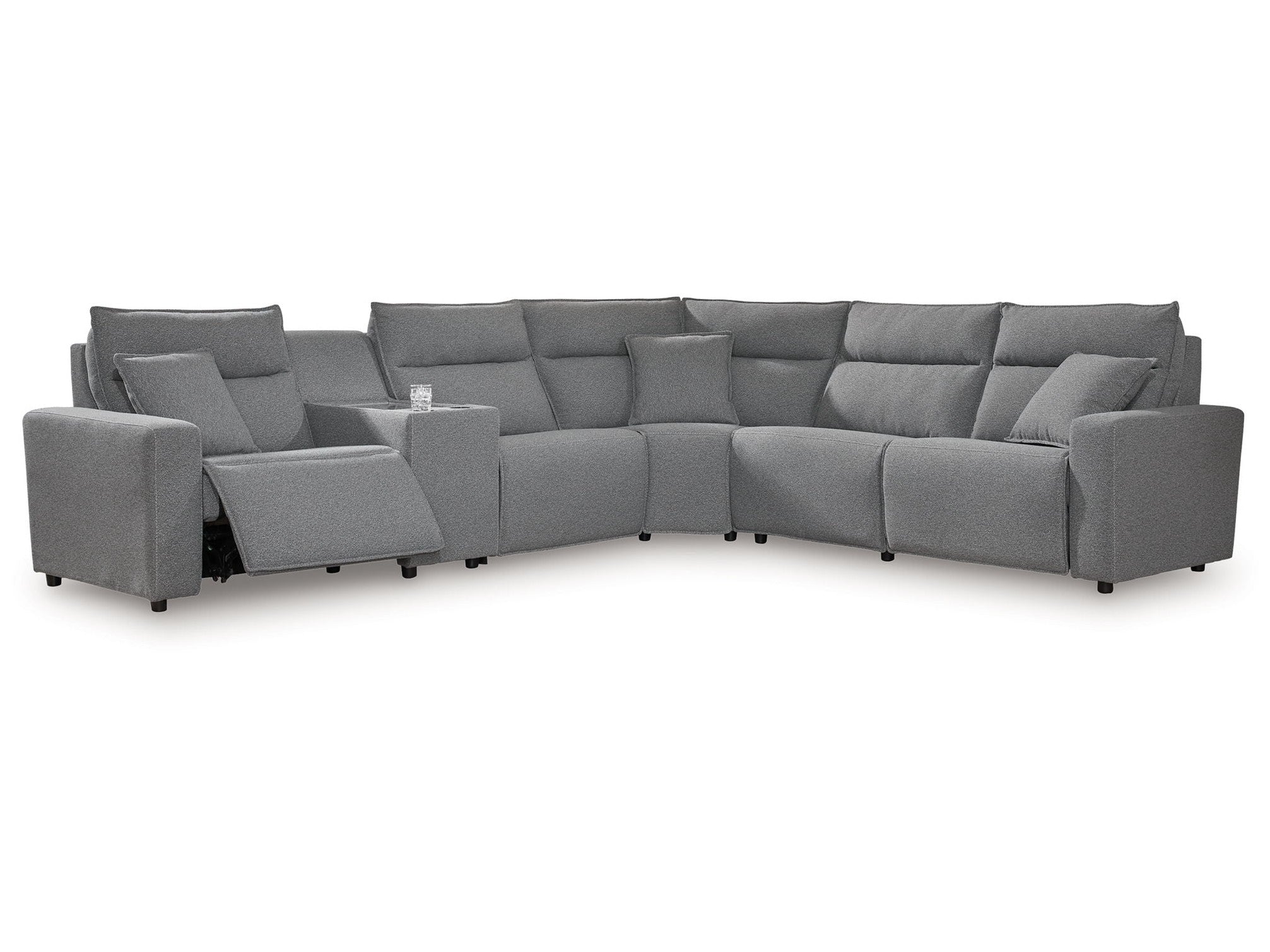 Modmax II - Reclining Sectional - Salt And Pepper