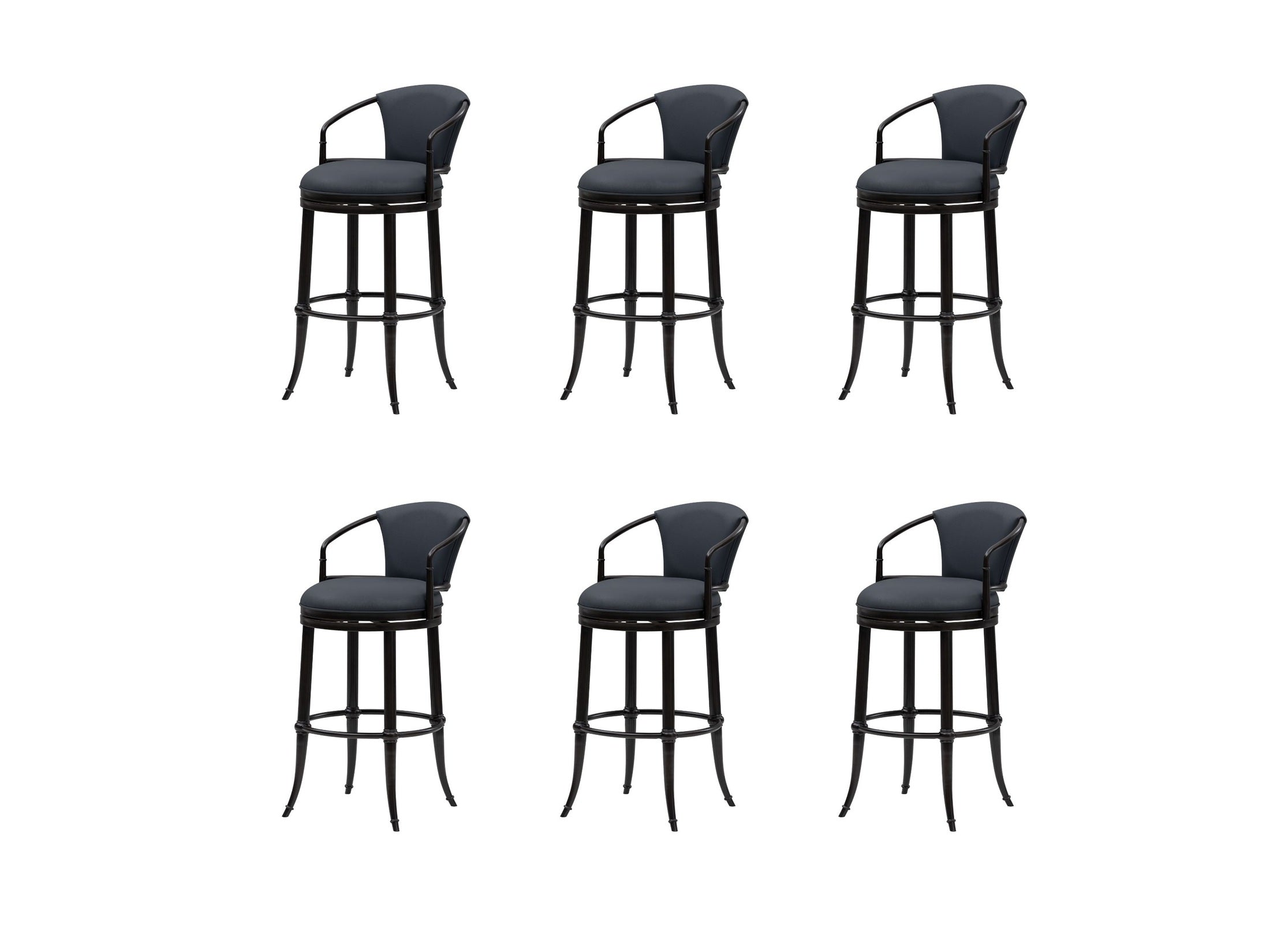 Otis - Upholstered Swivel Bar Height Barstool