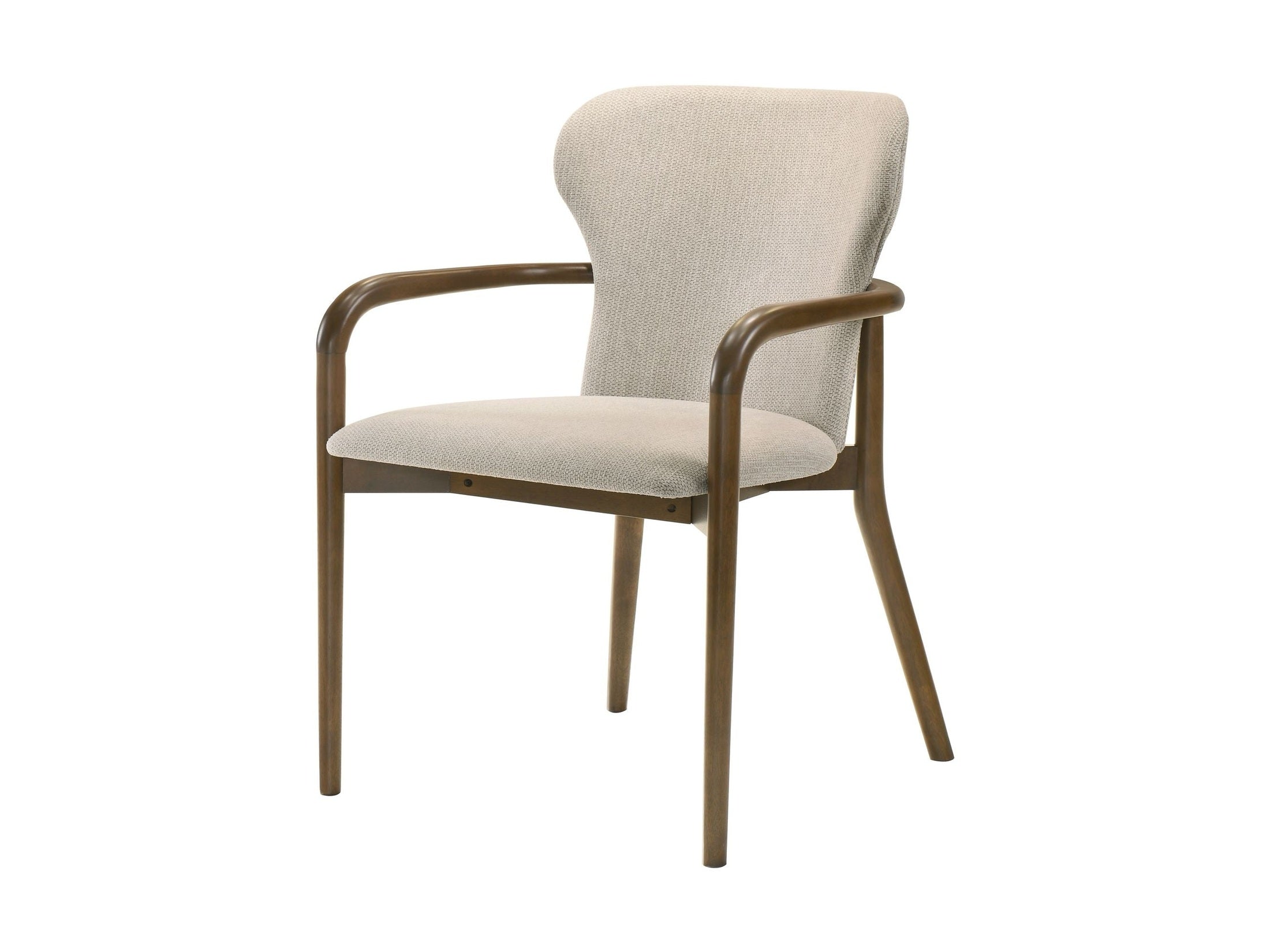 Klarissa - Dining Chair - Cream / Walnut