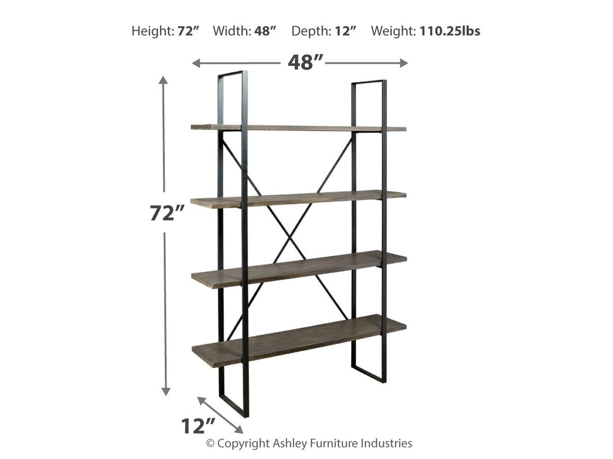 Gilesgrove - Bookcase - Black / Gray